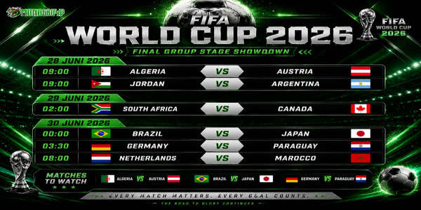 Jadwal Piala Dunia 2026 MONGGOJP